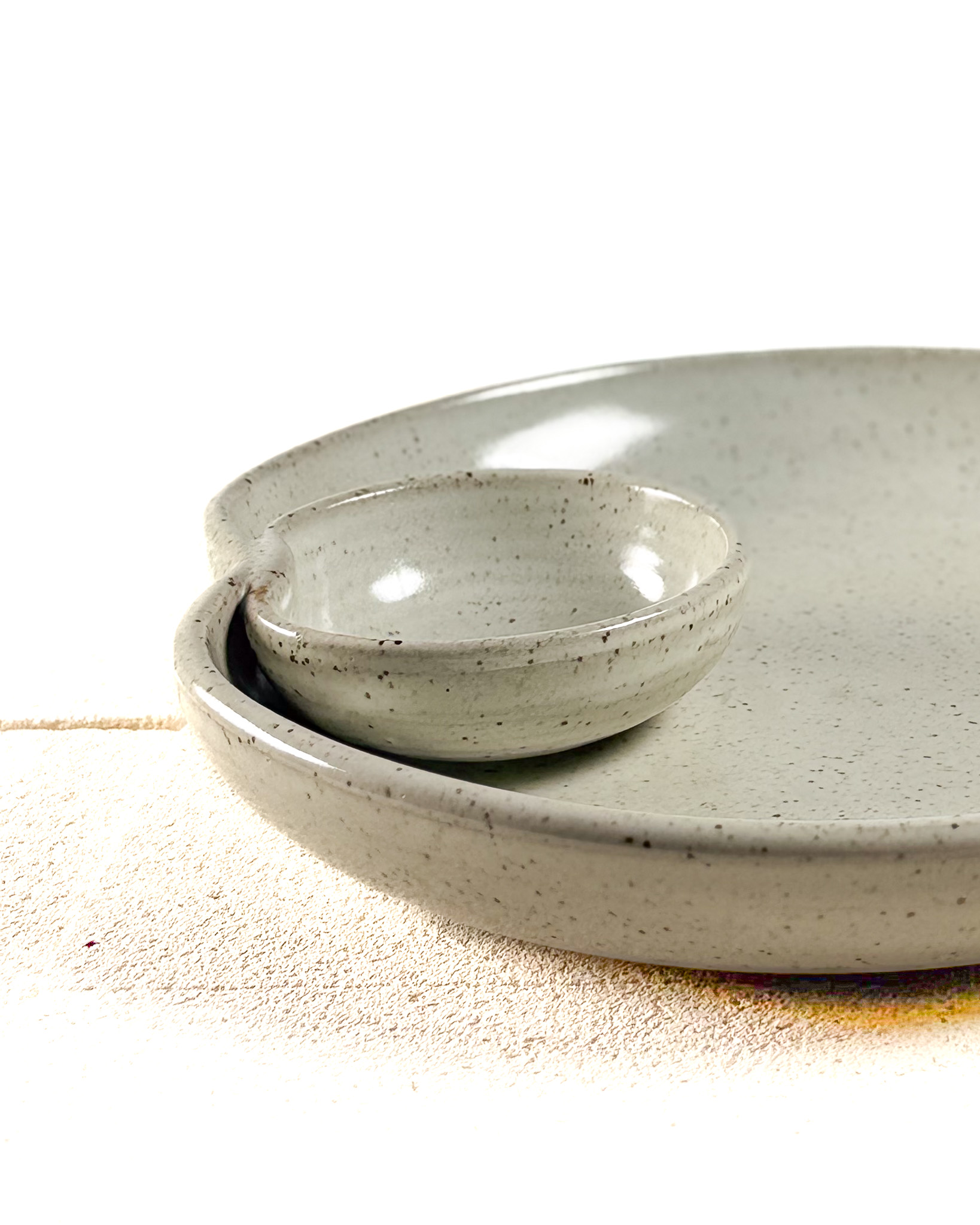 Stone Speckle Chip & Dip Platter