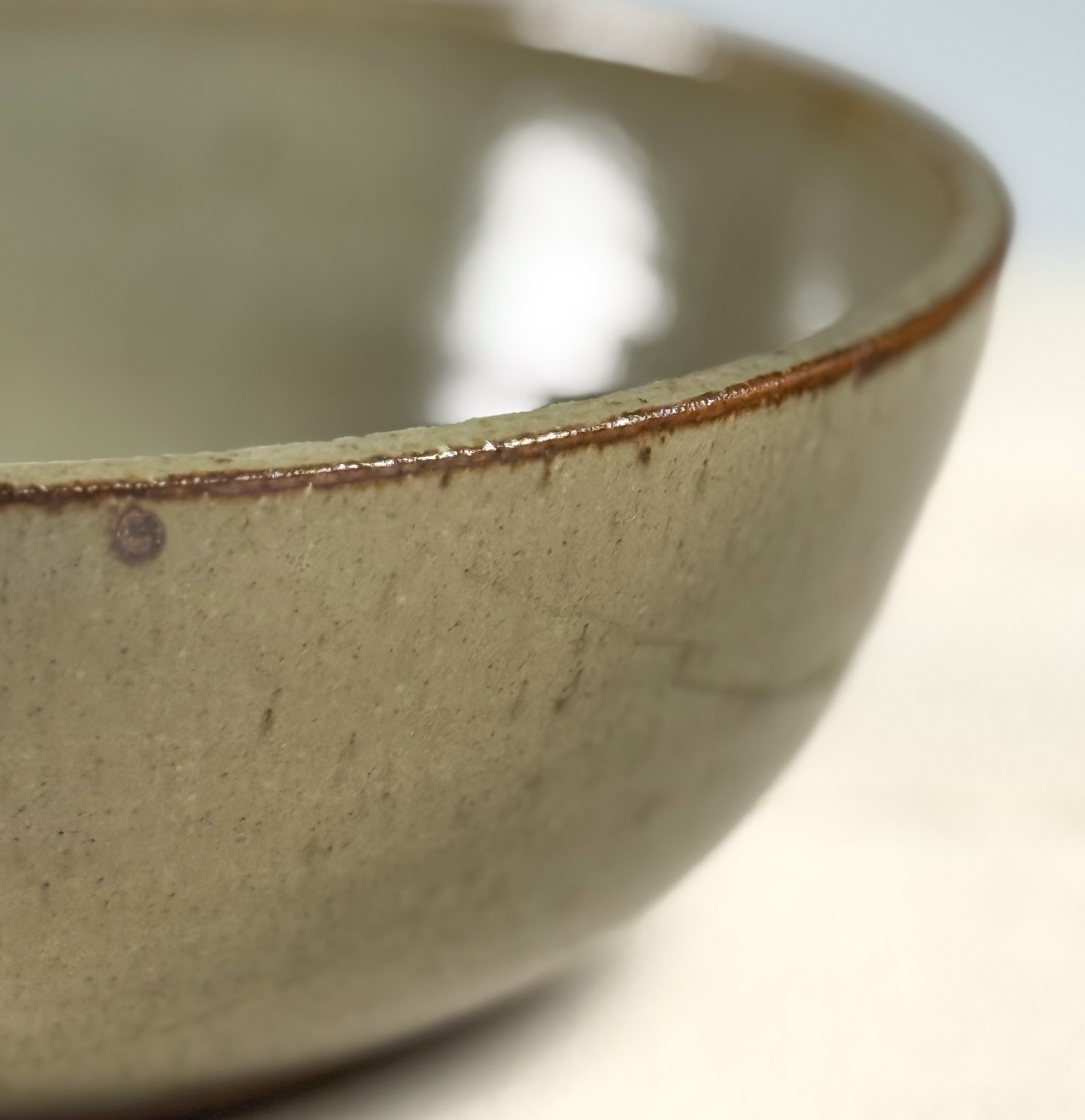 Dark Opaque White Bowl