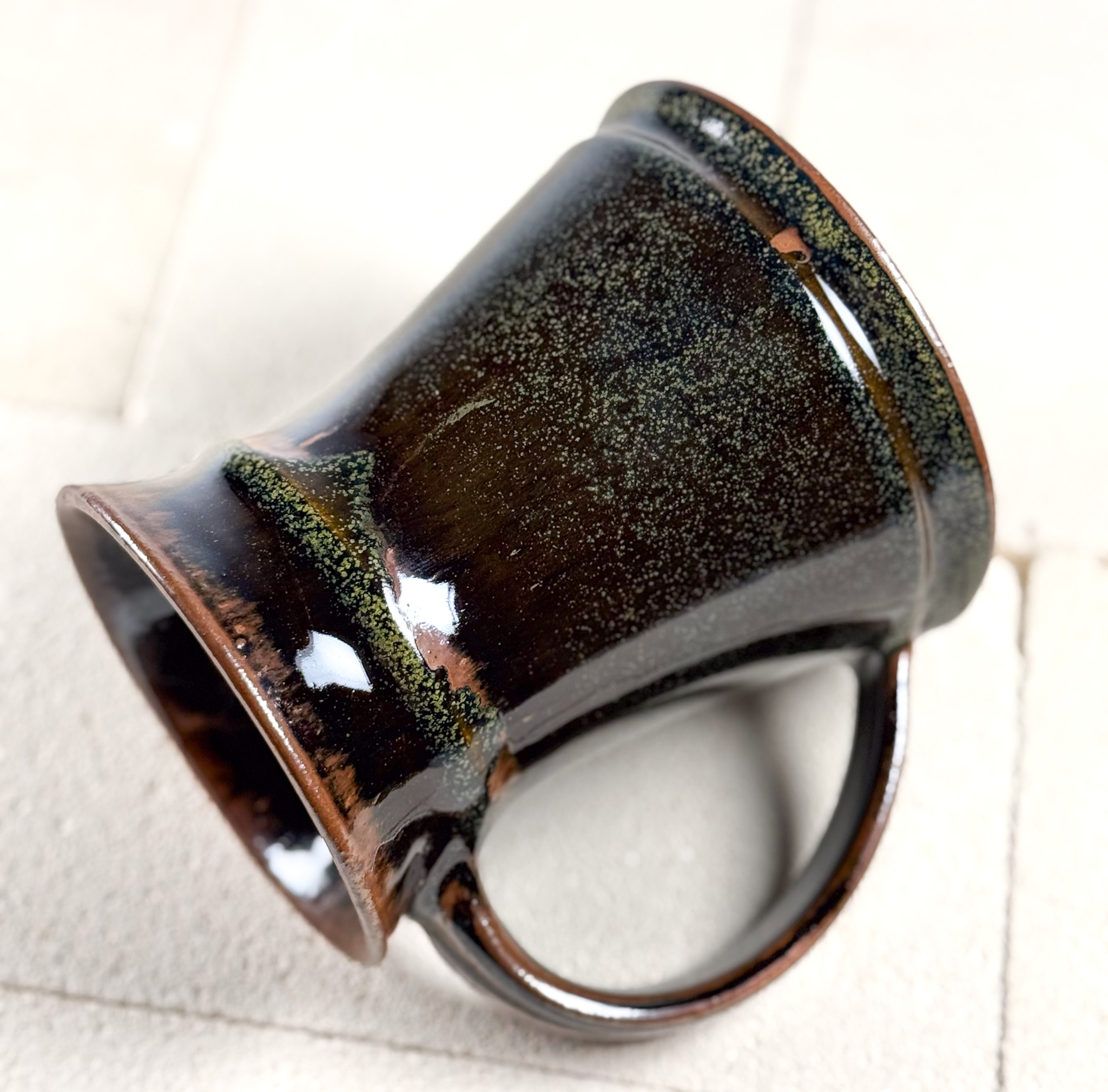 Dark Black Opaque Beer Mug  thumbnail