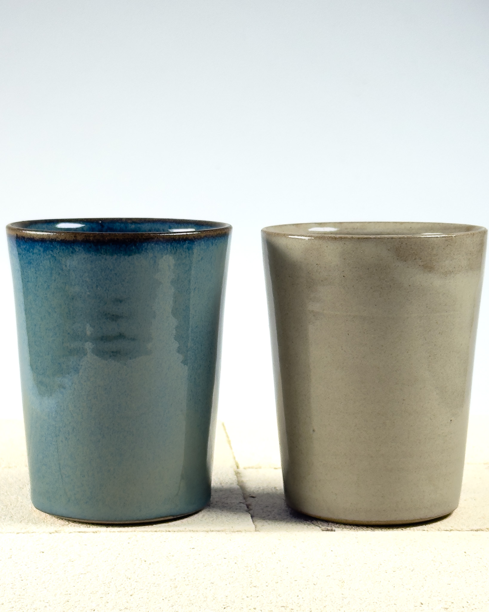 Melting Blue and White Drinking Set of 2 thumbnail