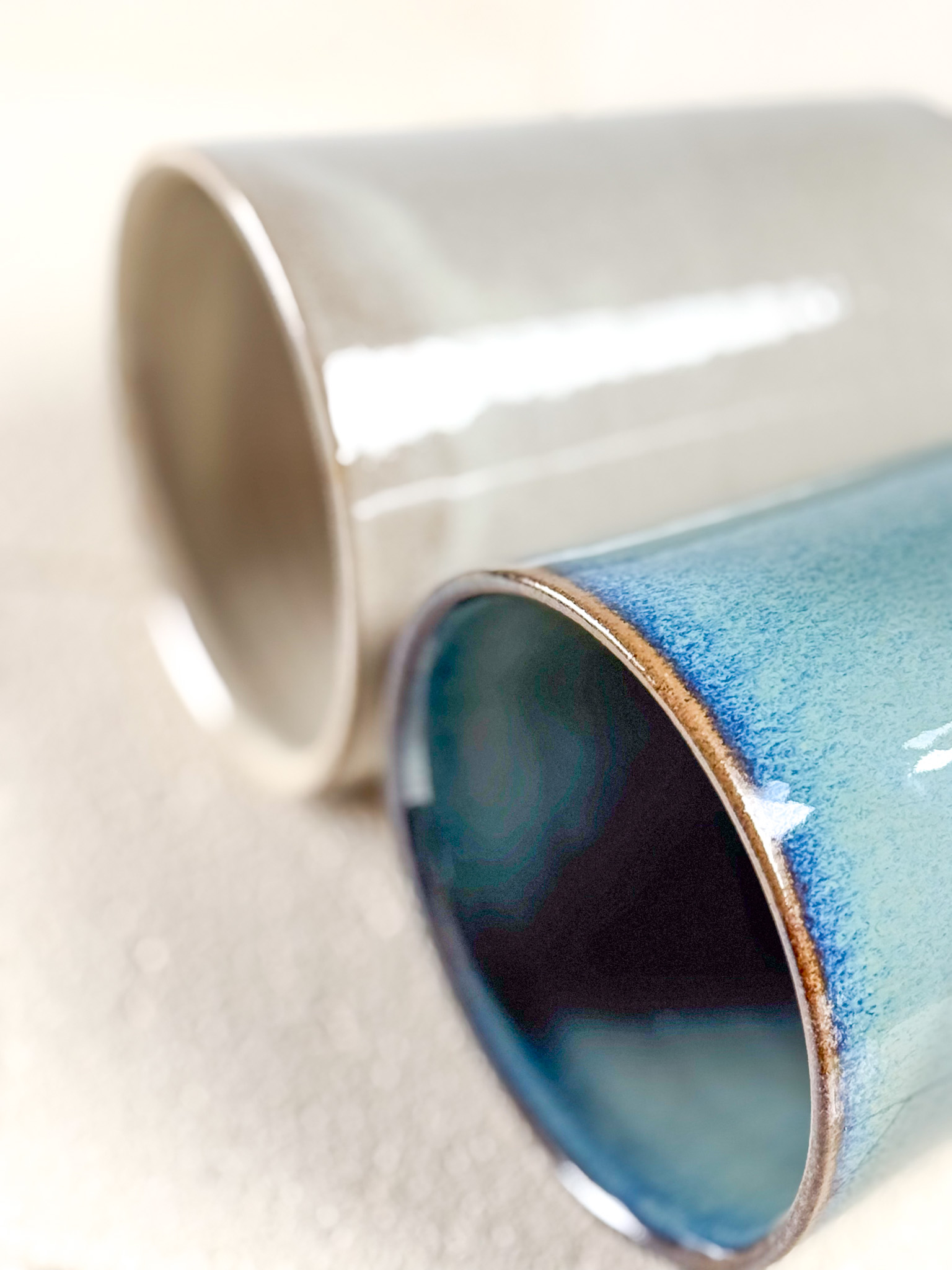 Melting Blue and White Drinking Set of 2