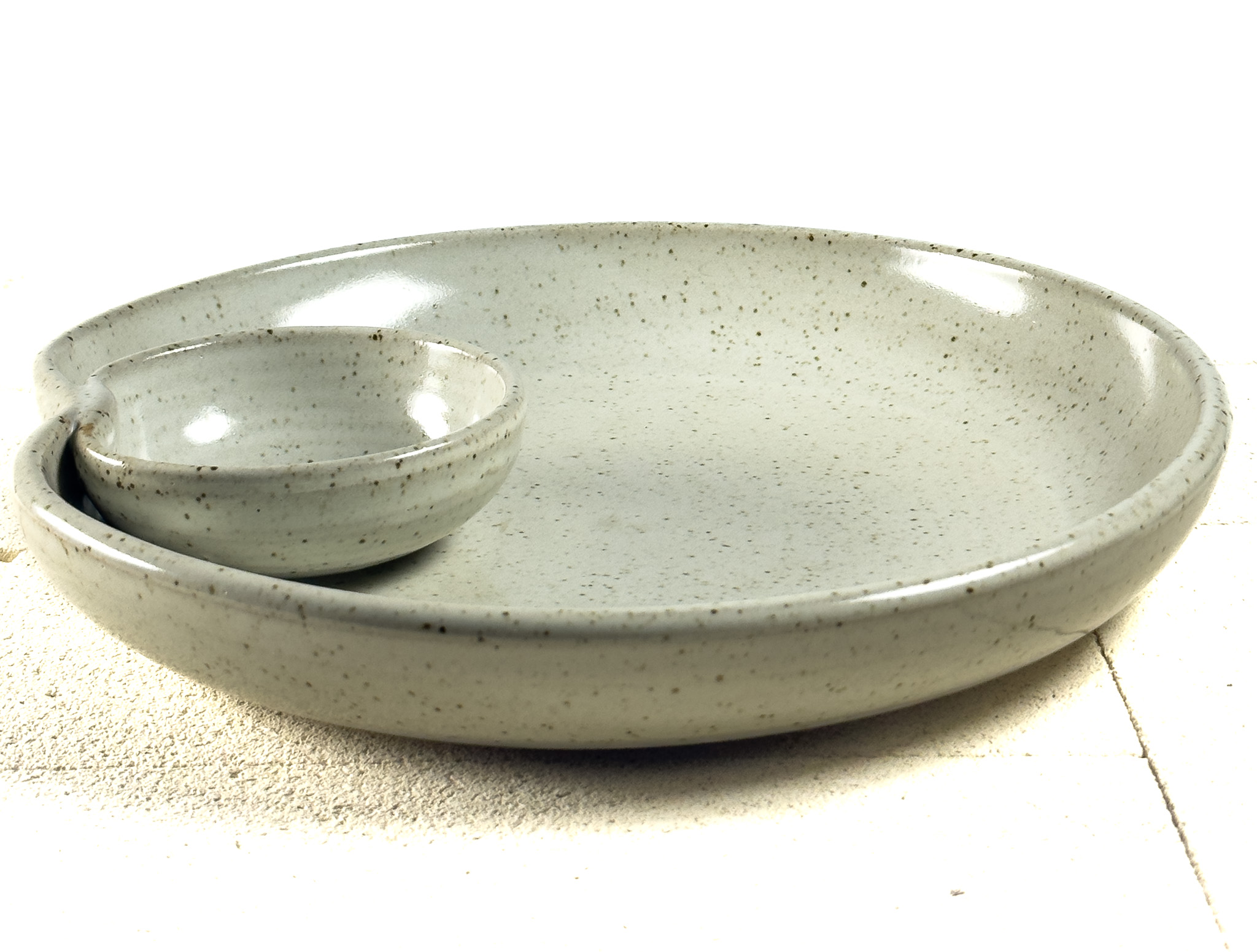 Stone Speckle Chip & Dip Platter