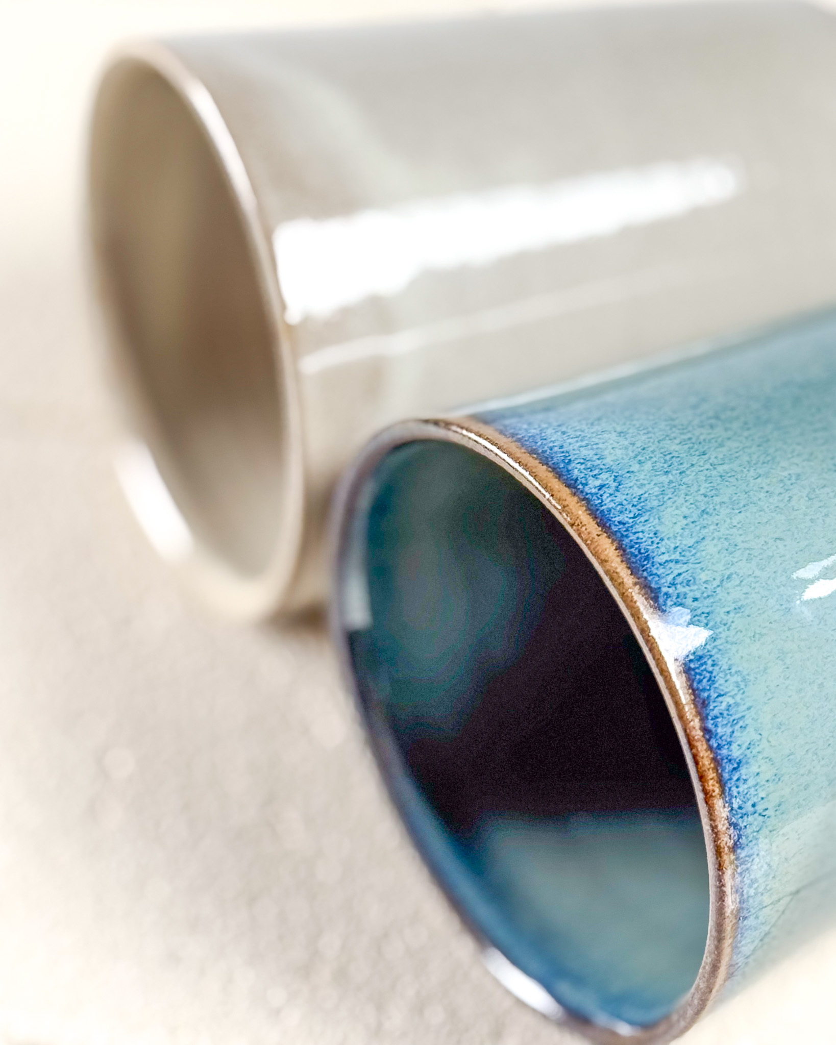 Melting Blue and White Drinking Set of 2