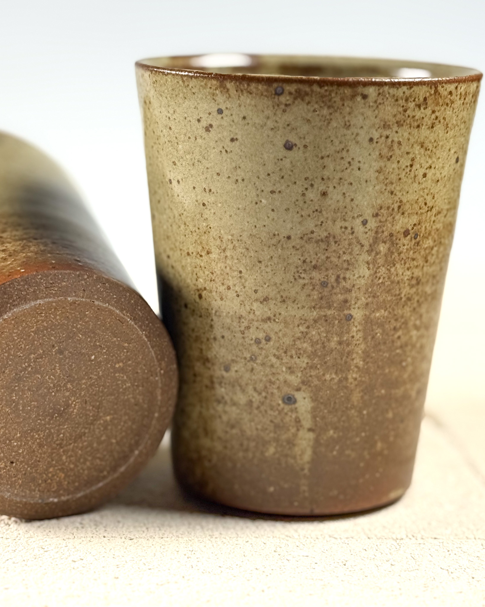 Earth Speckled Drinking Glass - Set of 2 thumbnail