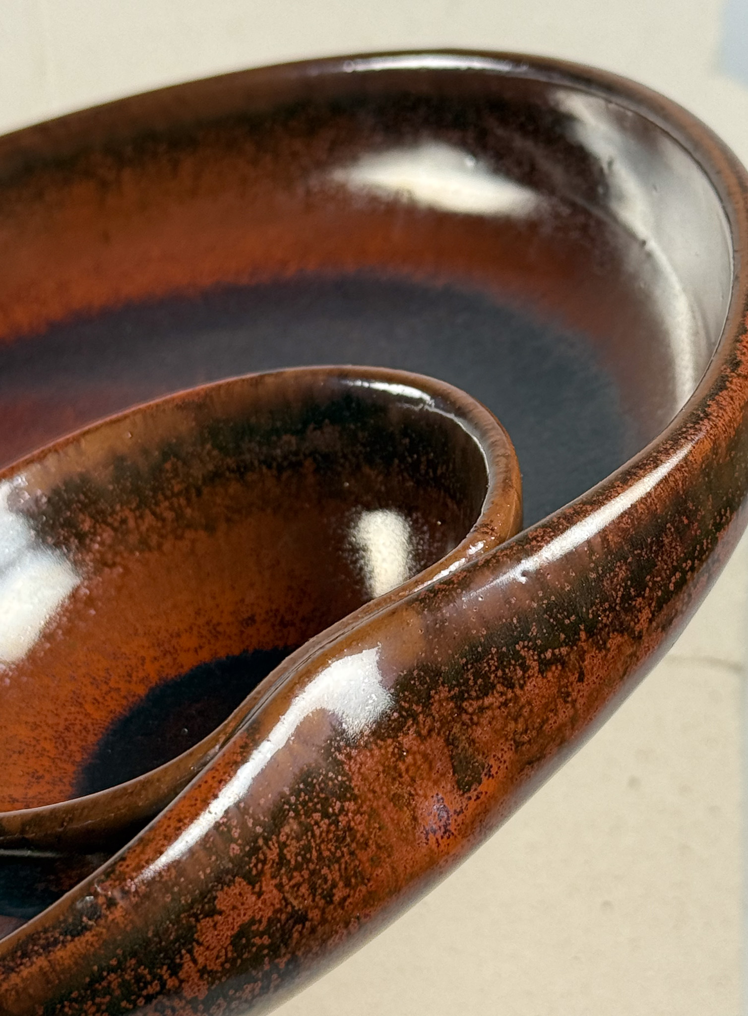 Earth Tenmoku Chip & Dip Platter thumbnail