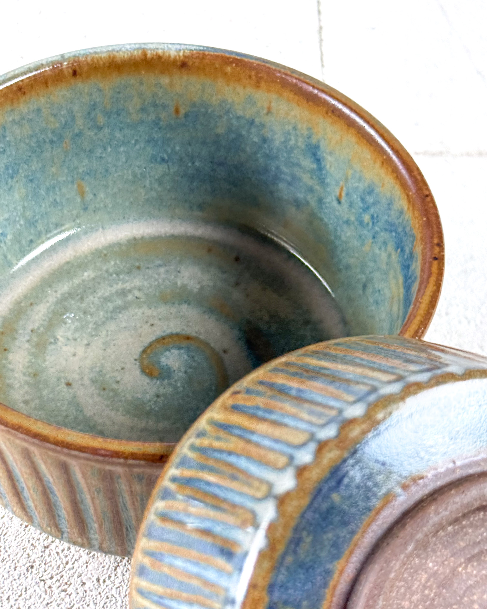 Twilight Earth Carved Bowl – Set of 3 thumbnail