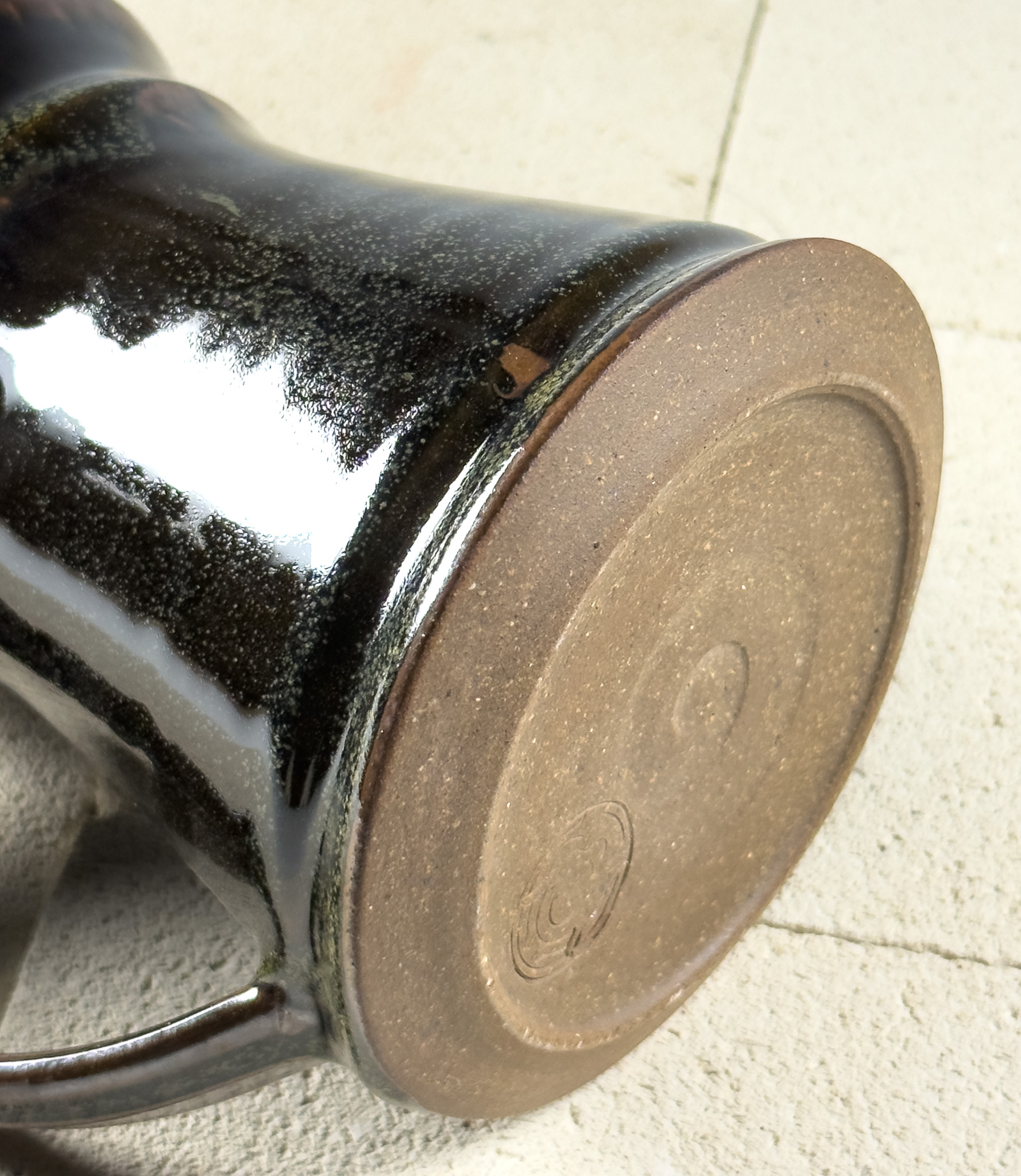Dark Black Opaque Beer Mug  thumbnail