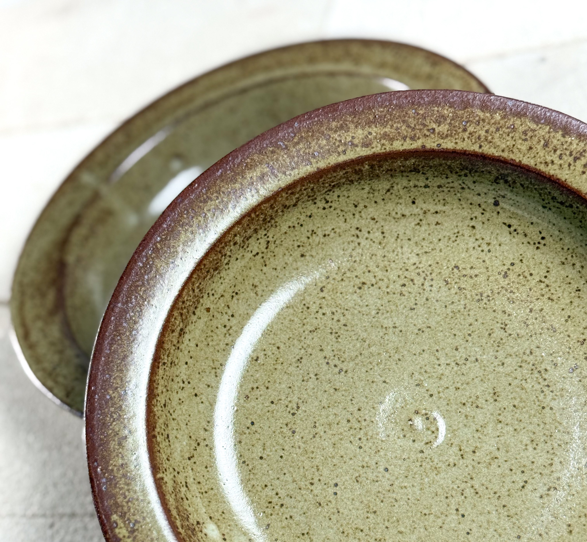 Earth Speckled Pasta Bowl  - Set of 2