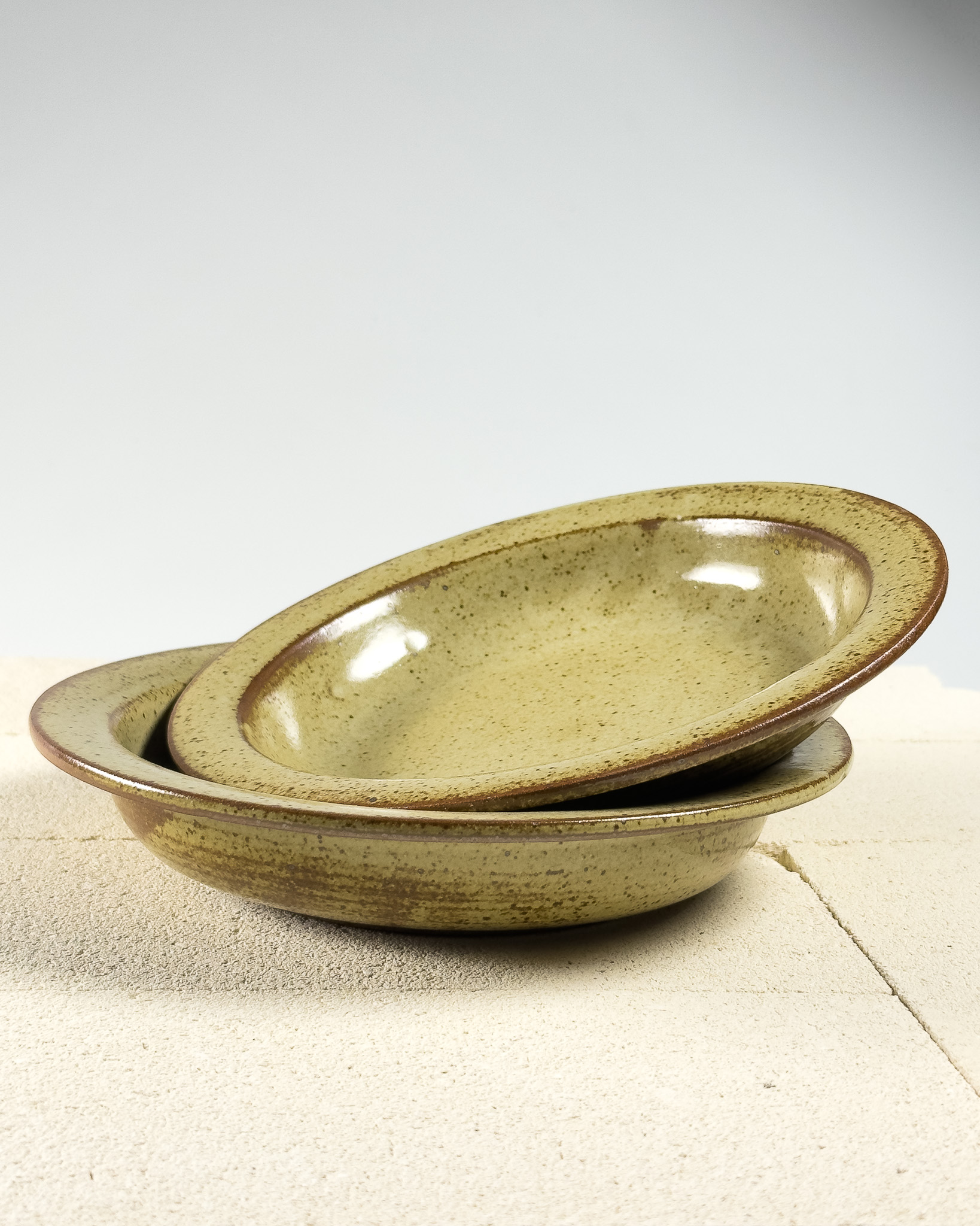 Earth Speckled Pasta Bowl  - Set of 2